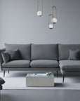 Agate L - Sofa rechts - dunkelgrau | 4+ Sitzer Sofa - Palissar