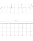 Bellis 4+ seater sofa - dunkelgrau - Palissar