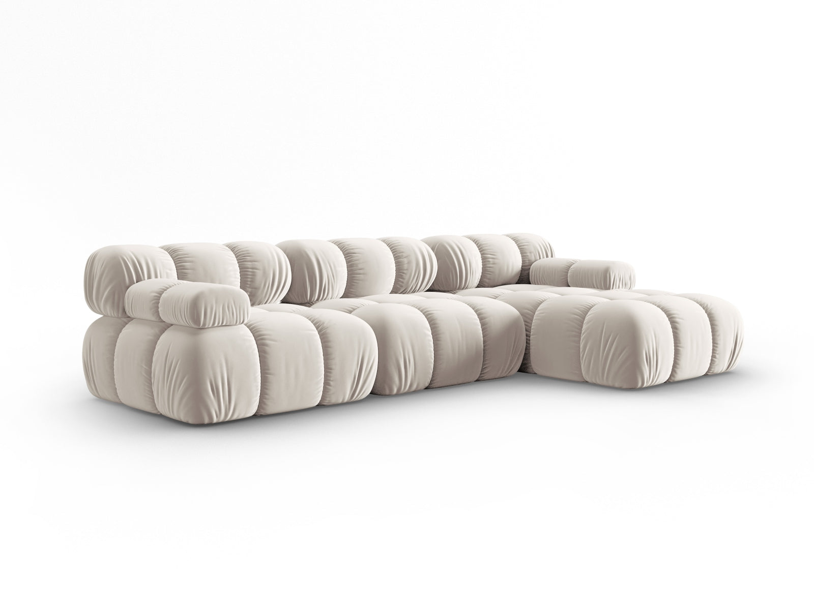 Canapé Bellis en L droit - beige clair | Canapé 4 places et plus