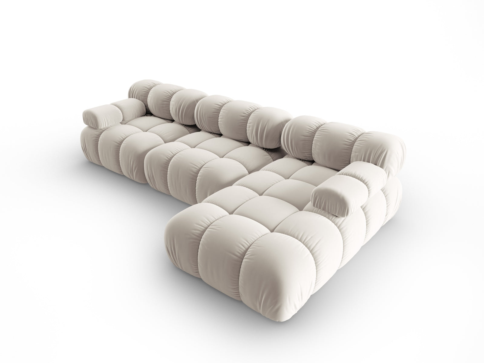 Canapé Bellis en L droit - beige clair | Canapé 4 places et plus