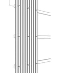 Palissar® Design Panel | Echtholzpaneel für überdachte Aussenbereiche | 240 x 60 cm - Palissar