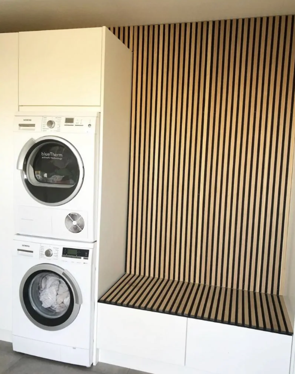 Pannelli acustici esclusivi Palissar® | 300x60 cm - Rovere chiaro (feltro acustico nero)