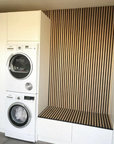 Pannelli acustici esclusivi Palissar® | 300x60 cm - Rovere chiaro (feltro acustico nero)