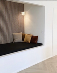 Pannelli acustici esclusivi Palissar® | 300x60 cm - Rovere chiaro (feltro acustico nero)