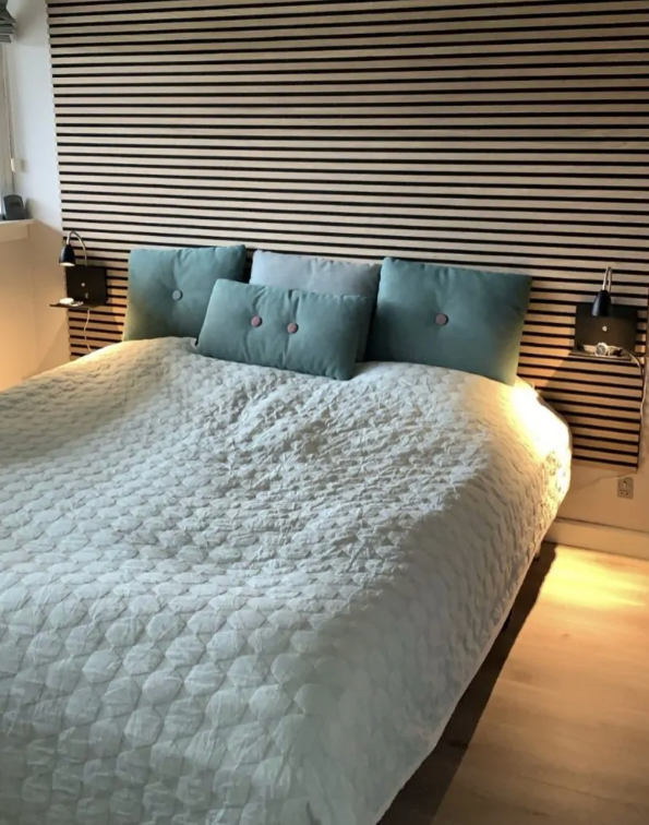 Pannelli acustici esclusivi Palissar® | 300x60 cm - Rovere chiaro (feltro acustico nero)