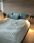 Pannelli acustici esclusivi Palissar® | 300x60 cm - Rovere chiaro (feltro acustico nero)