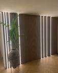 Pannelli acustici esclusivi Palissar® | 300x60 cm - Rovere chiaro (feltro acustico nero)