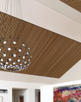 Pannelli acustici esclusivi Palissar® | 300x60 cm - Rovere chiaro (feltro acustico nero)