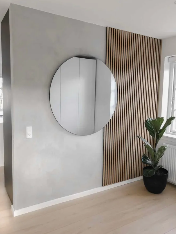 Pannelli acustici esclusivi Palissar® | 300x60 cm - Rovere chiaro (feltro acustico nero)