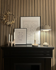 Pannelli acustici esclusivi Palissar® | 300x60 cm - Rovere chiaro (feltro acustico nero)