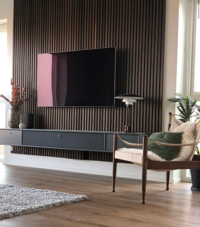 Akustikpaneele Palissar® Premium | 244x60 cm - Smoked Oak