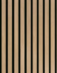 Akustikpaneele Palissar® Exklusiv| 300x60 cm - Light Oak (Schwarzer Akustikfilz) - Palissar