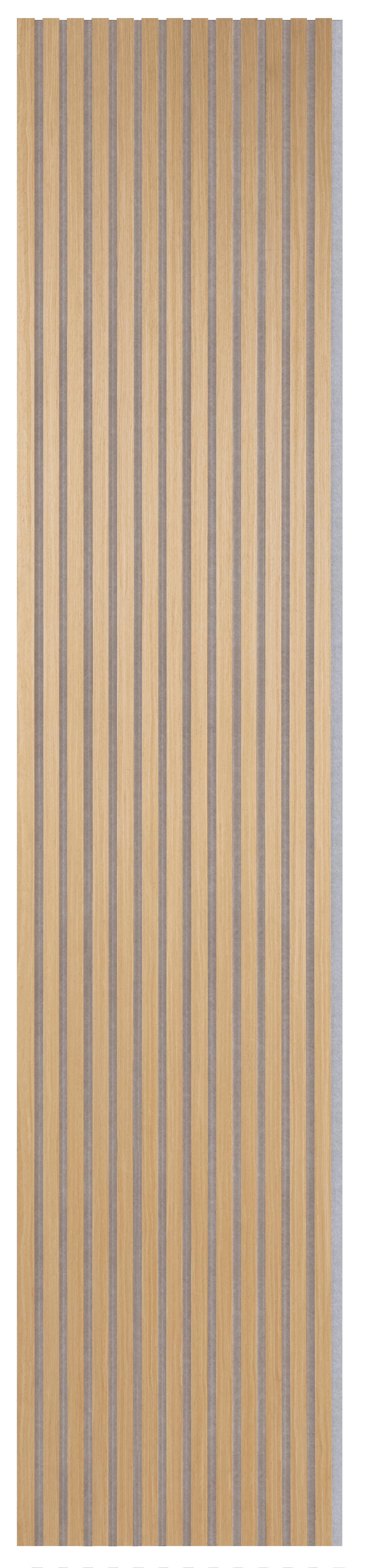 Panneaux acoustiques Palissar® Standard | 244 x 52 cm - Chêne clair (feutre acoustique gris)