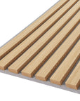 Akustikpaneele Palissar® Standard | 244x52 cm - Light Oak (Grauer Akustikfilz) - Palissar