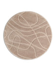 Tana Teppich rund - beige - Palissar