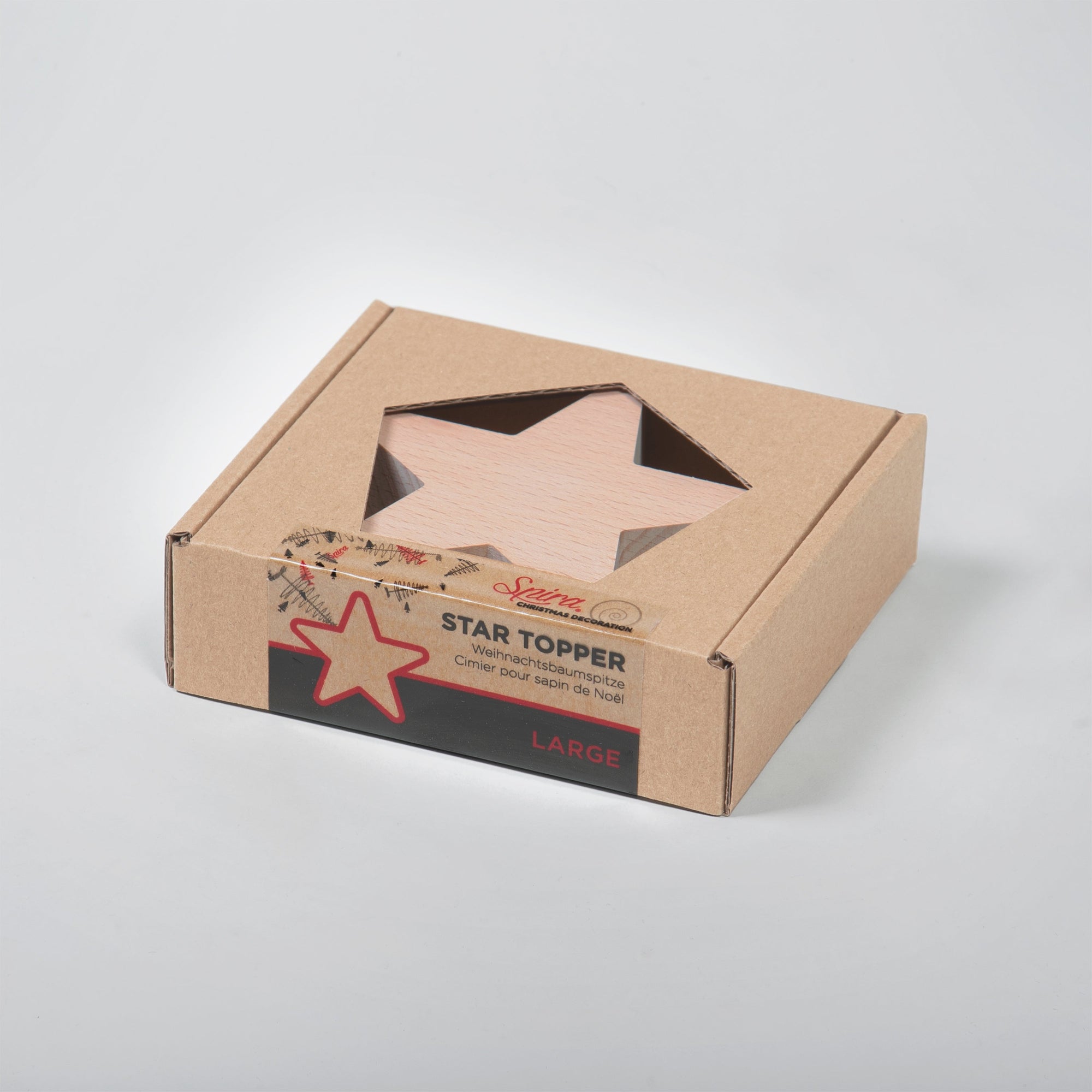 SPIRA Holzstern | Dekorationsstern für den Weihnachtsbaum