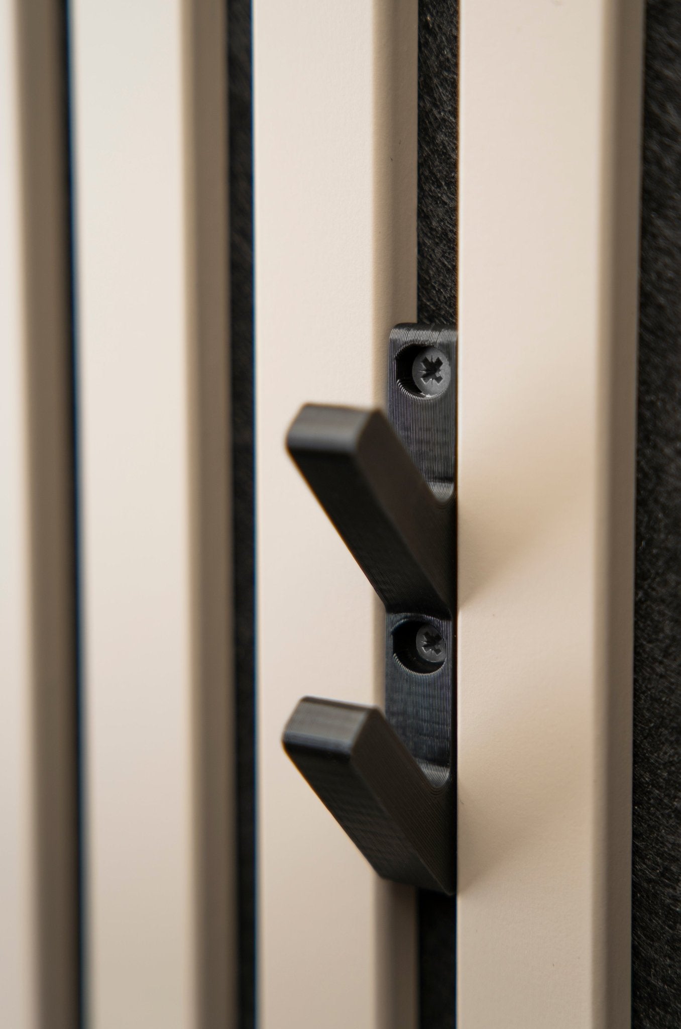 3D - Haken (2 Stück) Palissar® - Schwarz - Palissar