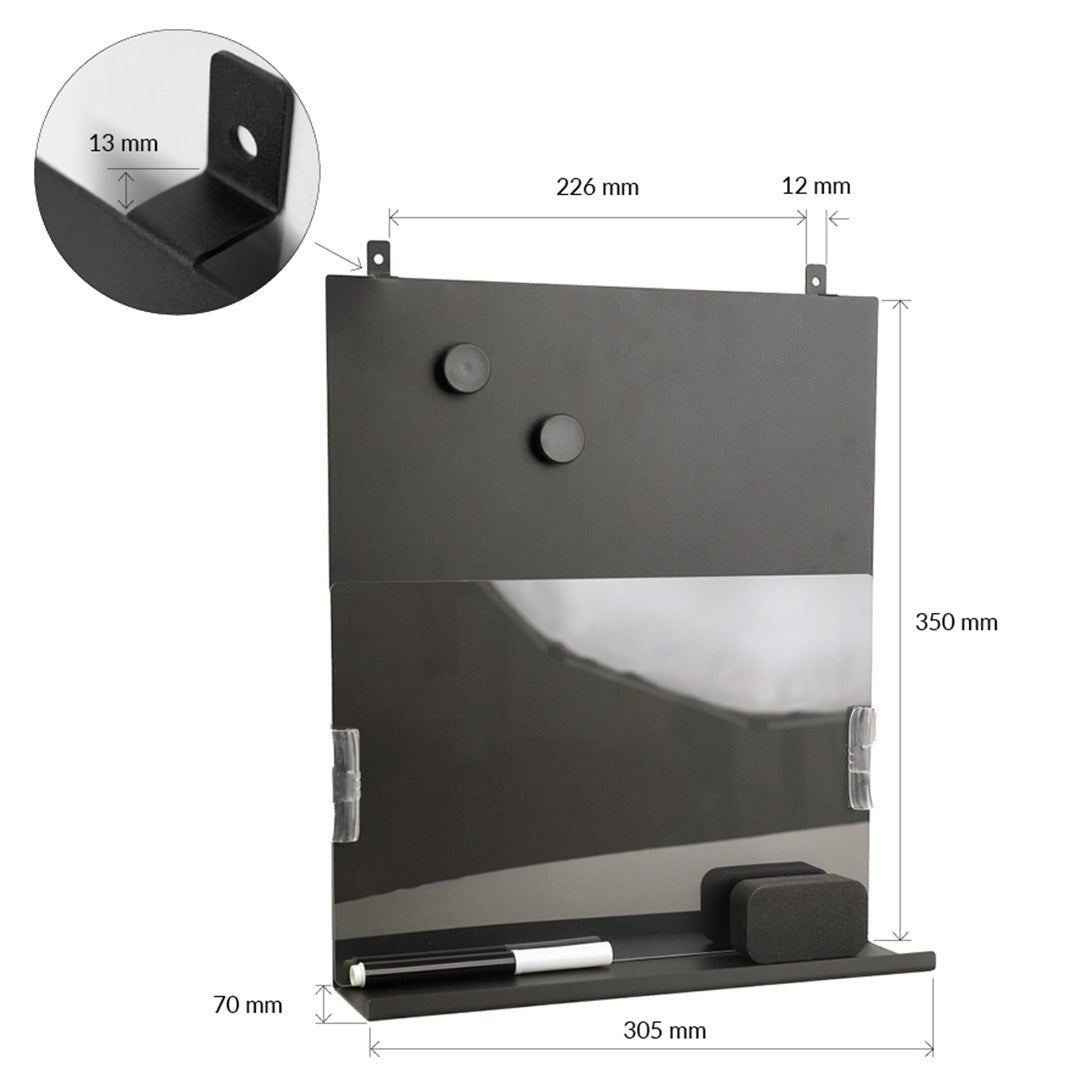 Palissar® Magnetic Board mit Ablage und Magneten - Palissar