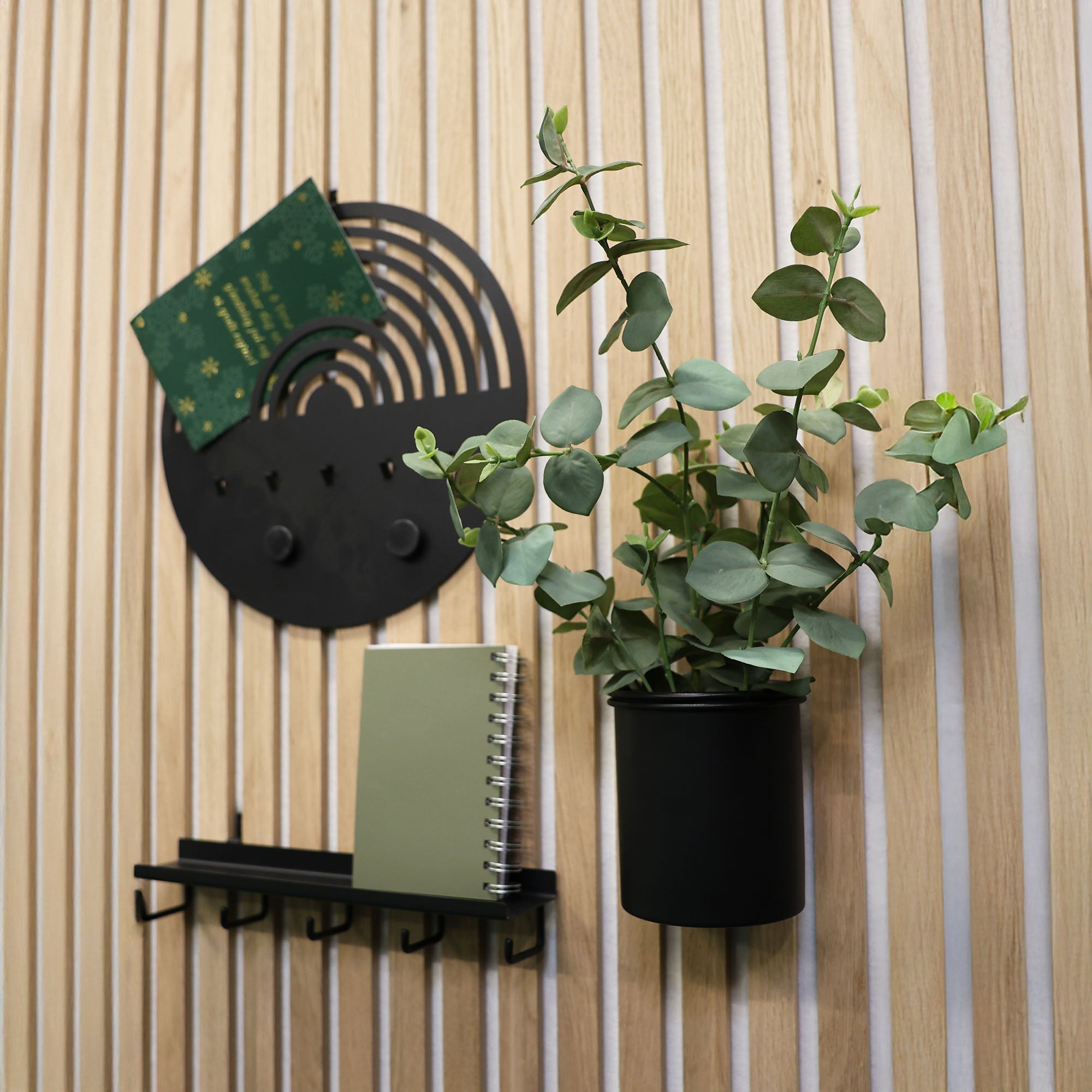 Palissar® Shelf – Ablage mit 5 Haken für Akustikpaneele - Palissar