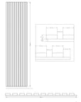 Palissar® Design Panel | Echtholzpaneel für überdachte Aussenbereiche | 240 x 60 cm - Palissar