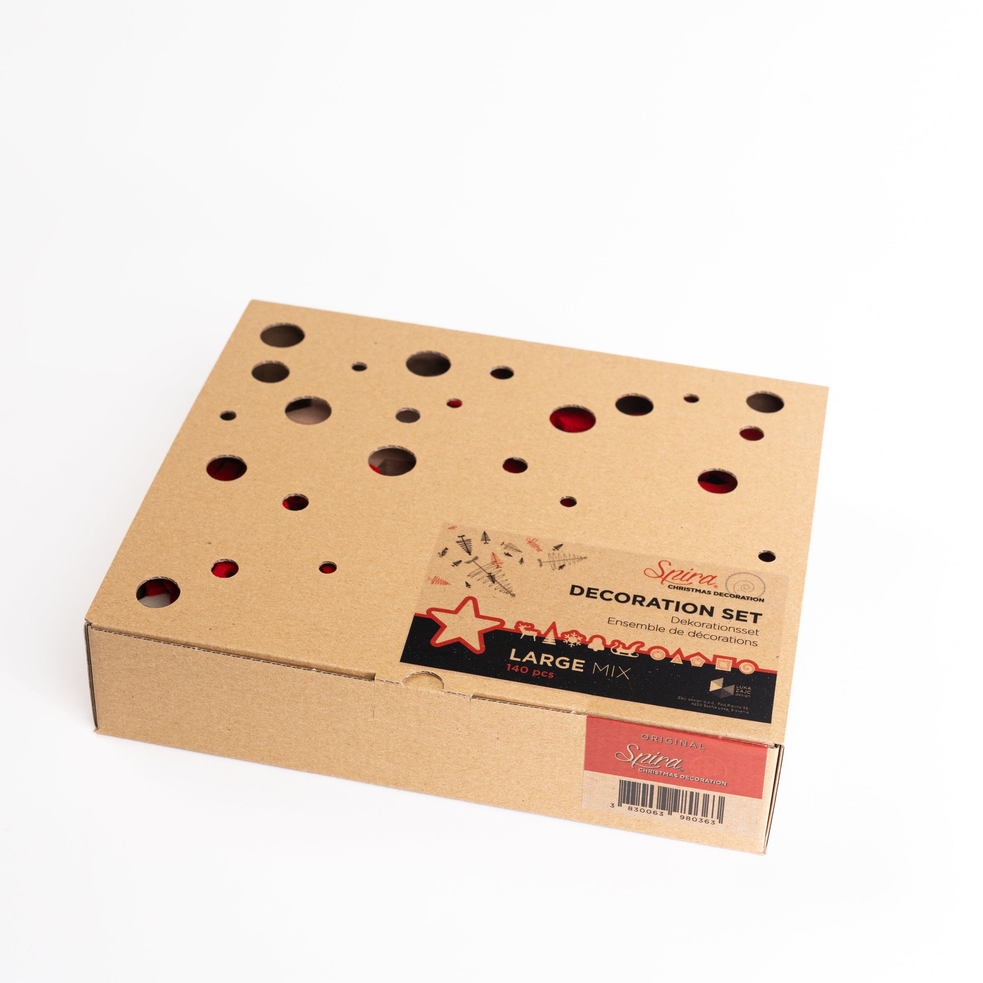 SPIRA Weihnachtsbaumanhänger | Holz &amp; Filz Dekorationsset