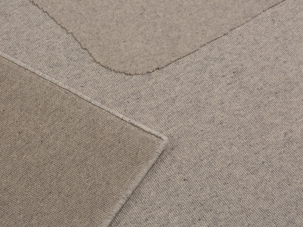 Abstract Teppich - hellgrau - Palissar