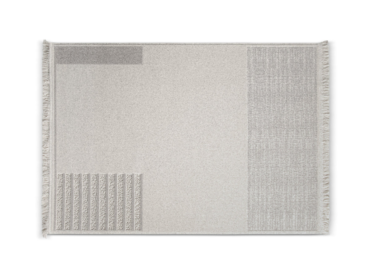 Form Teppich - hellgrau - Palissar