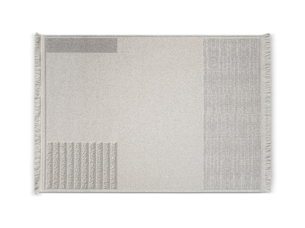 Form Teppich - hellgrau - Palissar