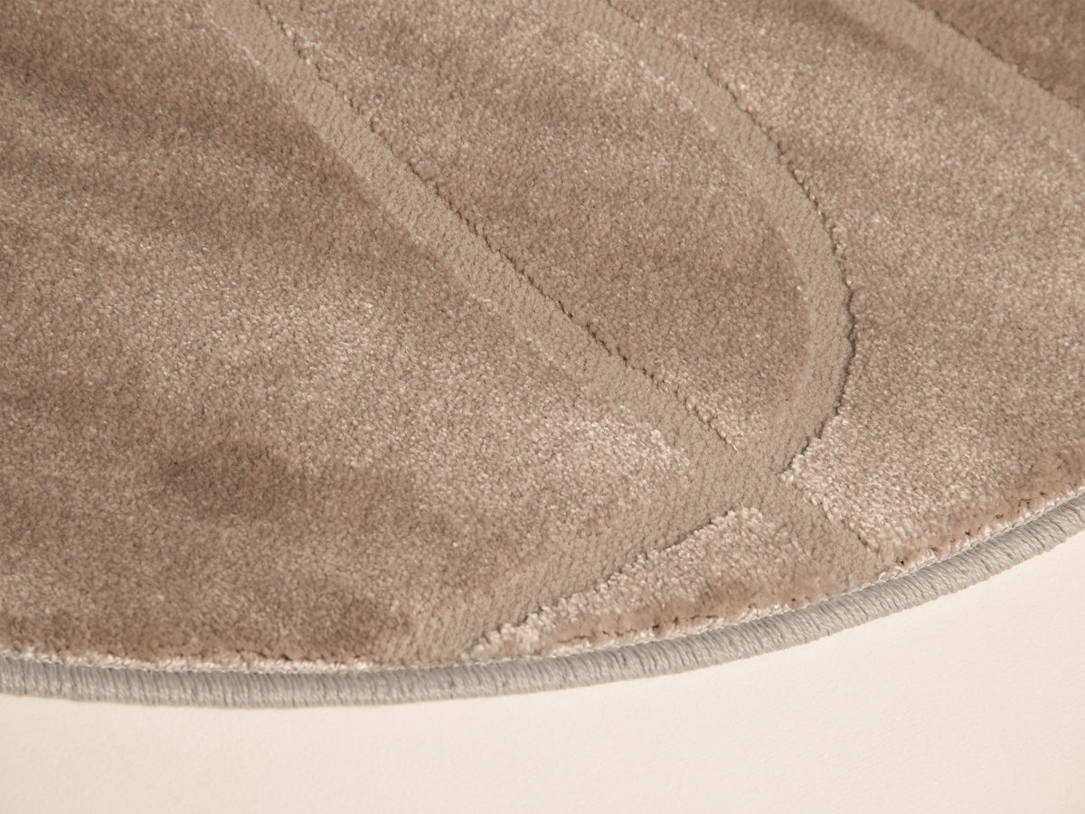 Tana Teppich rund - beige - Palissar
